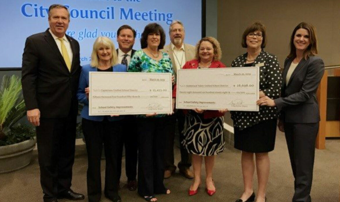 City of Mission Viejo Presents CUSD with $15,453 Check