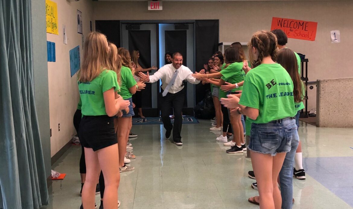 Bernice Ayer Middle School’s WEB Leaders Welcome Incoming Sixth Grade Students