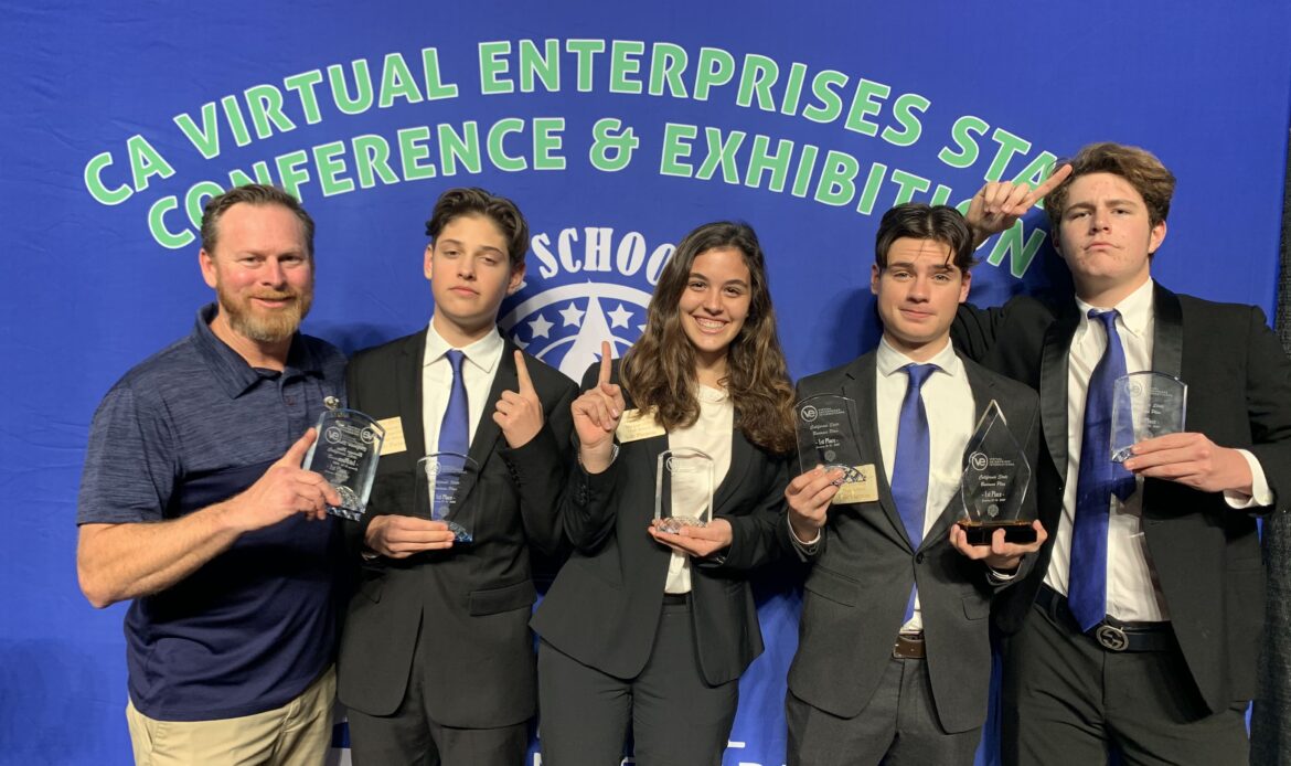 San Juan Hills High business students take state title in Virtual Enterprise with ‘Sole Purpose’