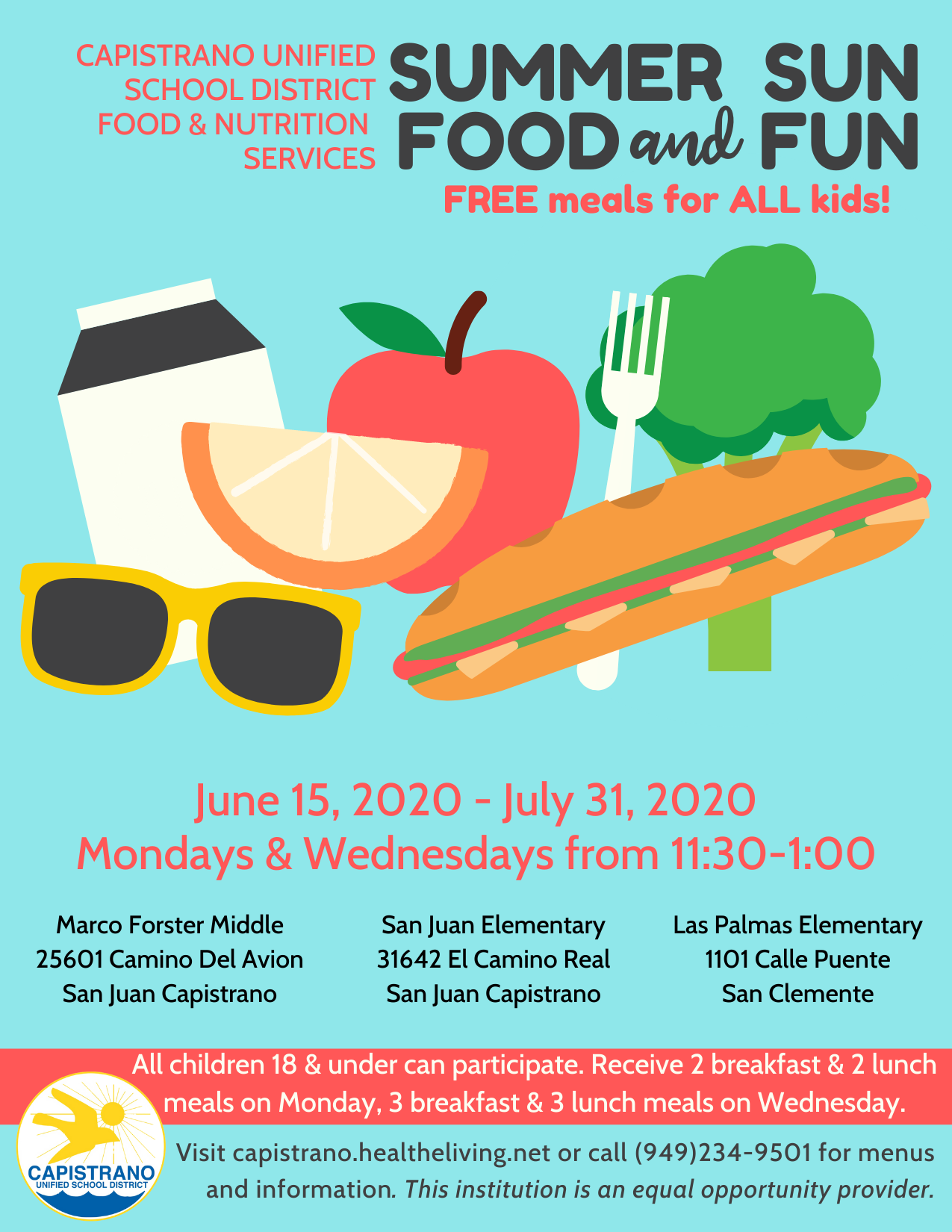 Capistrano Unified prepares for Summer Lunch Program CUSD Insider