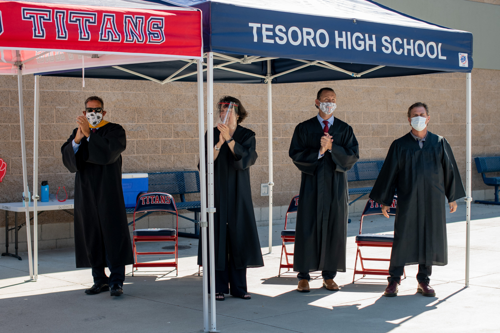 Tesoro High graduates walk red carpet to their diploma at 2020