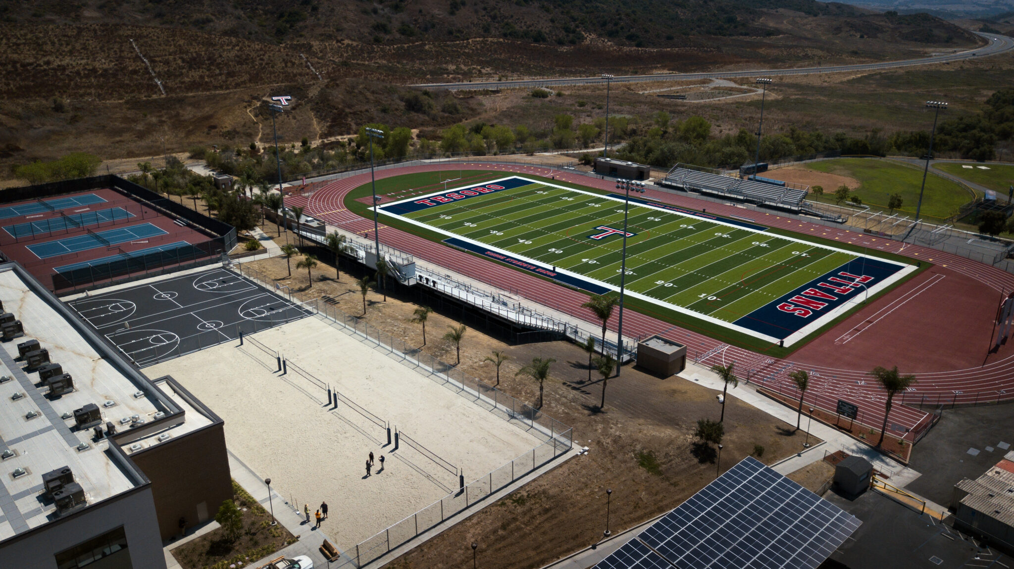 Tesoro High upgrades football field, volleyball court, and more CUSD