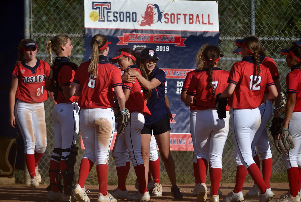 Titans victorious in softball game at Tesoro High - CUSD Insider