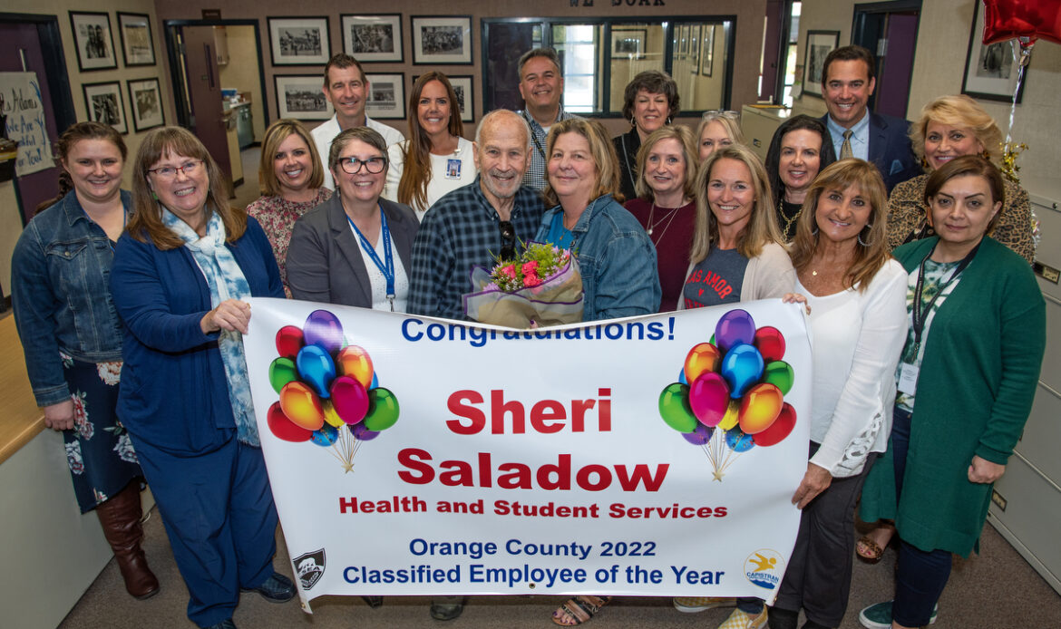 Orange County Department of Education names CUSD’s Sheri Saladow 2022 Orange County Classified Employee of the Year