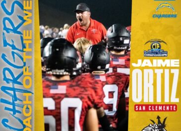 San Clemente football coach Jaime Ortiz named Los Angeles Chargers Coach of the Week