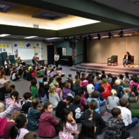 CUSD alumna shares success story and guide dog with Oak Grove students