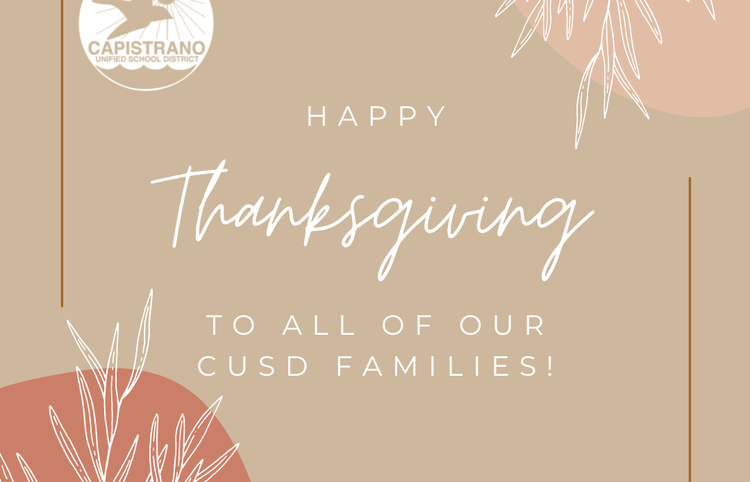 Happy Thanksgiving CUSD!
