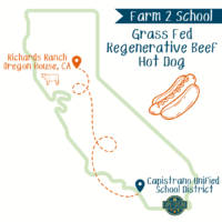 Grass fed regenerative beef hot dog coming to elementary school lunch menus
