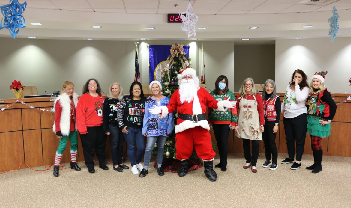 CUSD Ed Center filled with holiday cheer