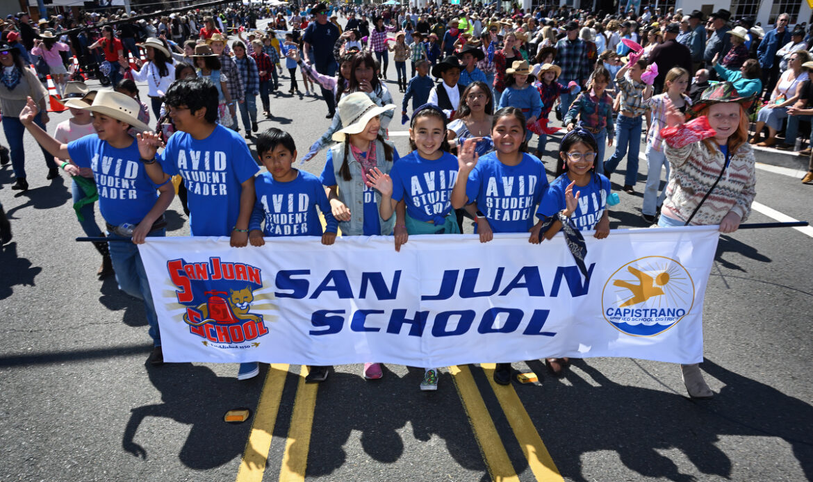 CUSD students join the Swallow Day Parade, an annual tradition