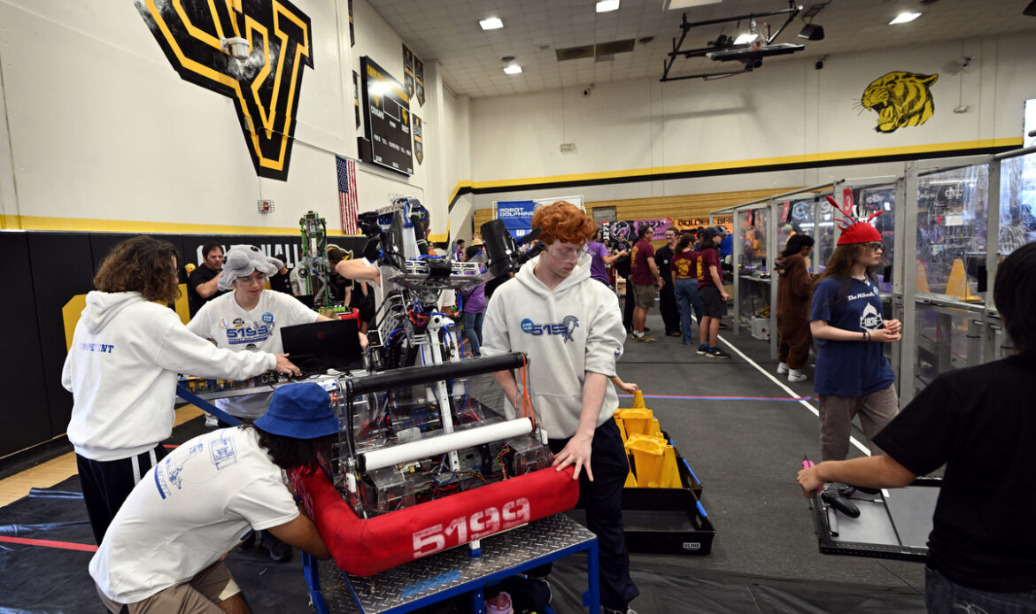 Hundreds of students battle it out at Beach Blitz robotics competition at Capistrano Valley High School