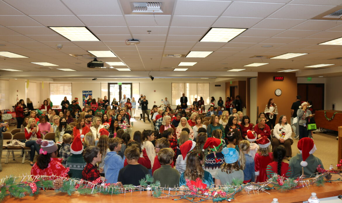 A holiday celebration in the Ed Center