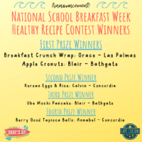 Students cook up exciting new recipes for National School Breakfast Week