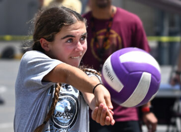 Middle schoolers serve, set, spike during three-day district-wide volleyball tournament