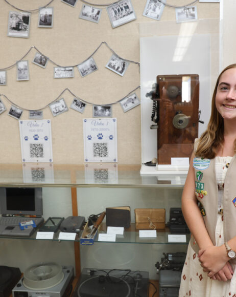 Girl Scout alum creates historical exhibit for San Juan Elementary