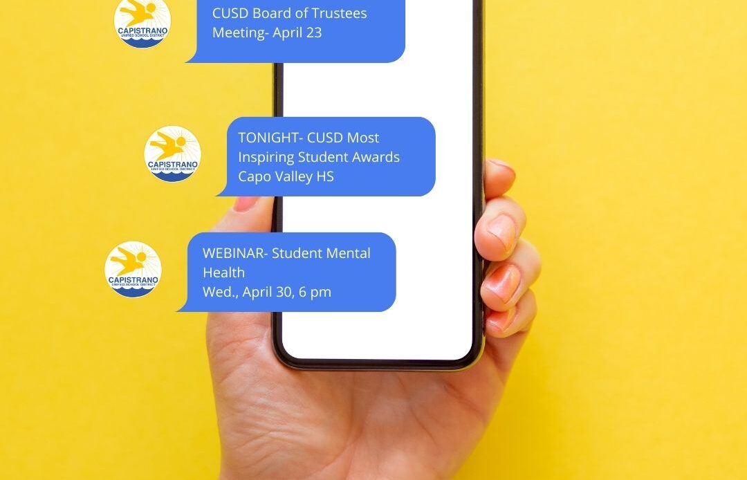 Opt-in to text messages for important updates